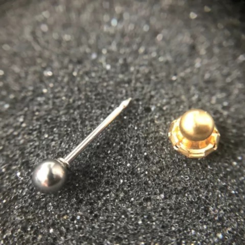 Palladium Nose Stud 3mm